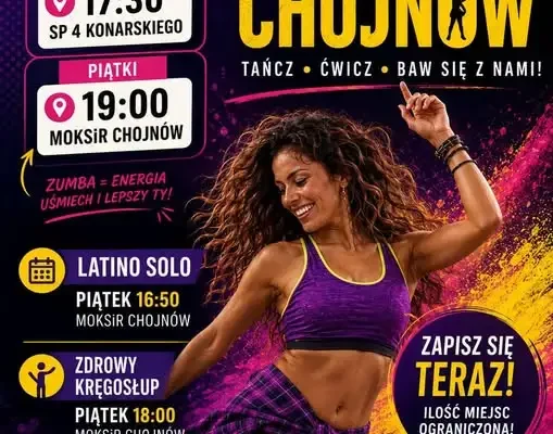 Ruszyły zapisy na nowe zajęcia w MOKSiR Chojnów: Zumba, Latino Solo i Zdrowy Kręgosłup