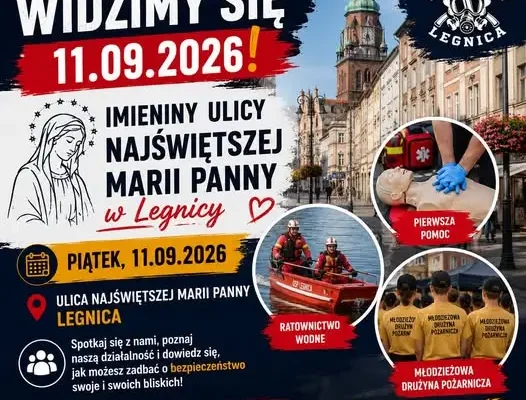 OSP Legnica zaprasza na Imieniny Ulicy NMP – edukacja i bezpieczeństwo w centrum miasta