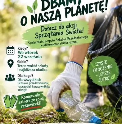 Szkoła po raz kolejny włącza się w 33. Akcję Sprzątanie Świata