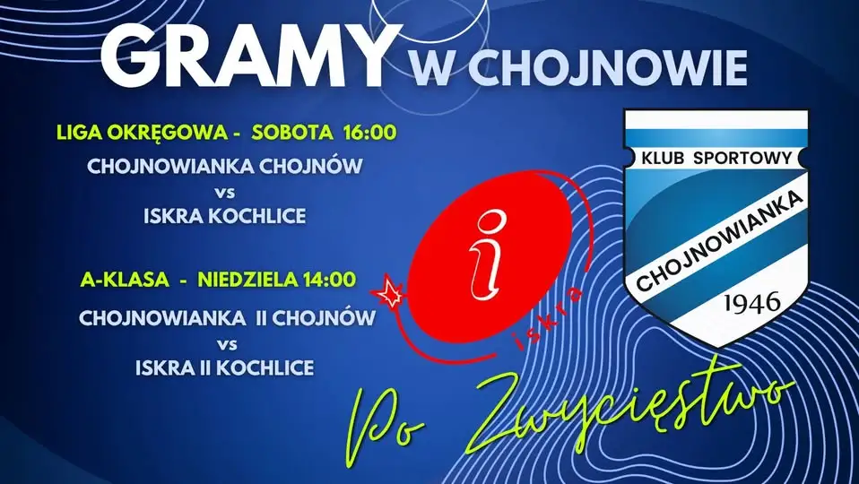 Chojnowianka wraca na boisko – dwa mecze z Iskrą Kochlice