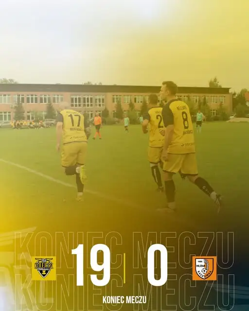 Kolejarz Milkowice rozgromił Huzar Raszówka 19:0. Pięć goli Zębackiego i Stachowiaka