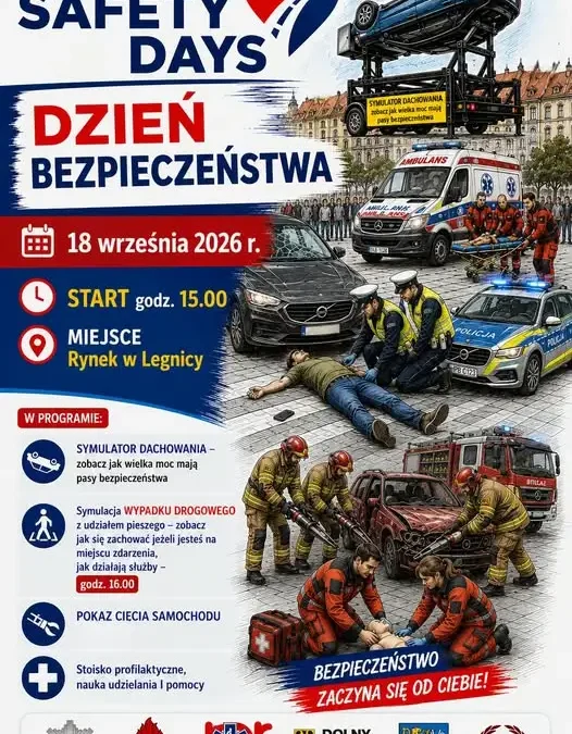 Dzień Bezpieczeństwa w Legnicy – Roadpol Safety Days już 18 września