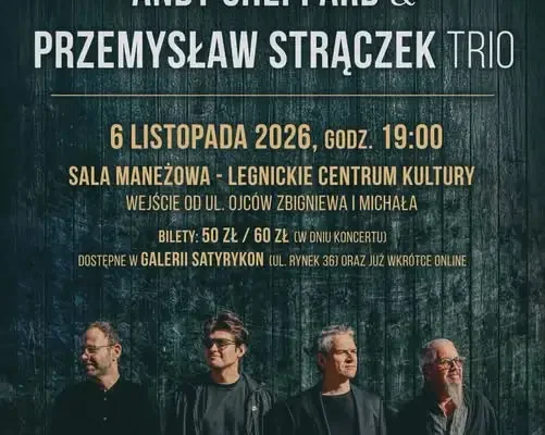Legnica Jazz Day: Andy Sheppard i Przemysław Strączek Trio w Akademii Rycerskiej