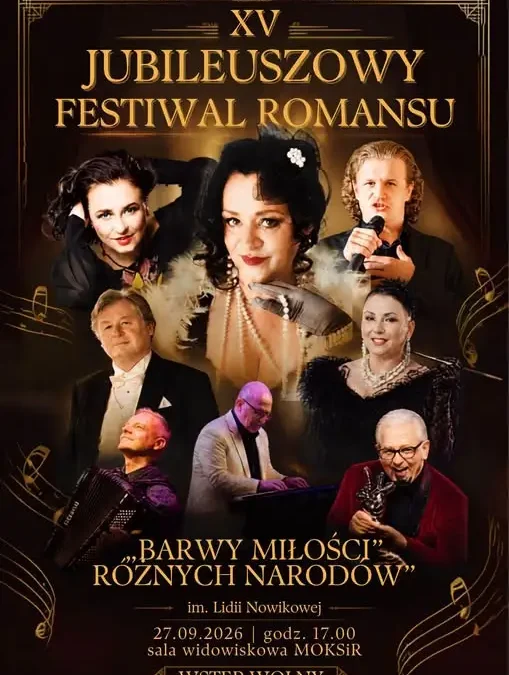 XV Jubileuszowy Festiwal Romansu w Chojnowie – muzyczna podróż przez miłość różnych narodów