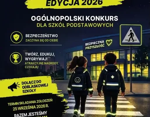 Szkoła Podstawowa nr 4 przystąpiła do konkursu „Odblaskowa Szkoła 2026”