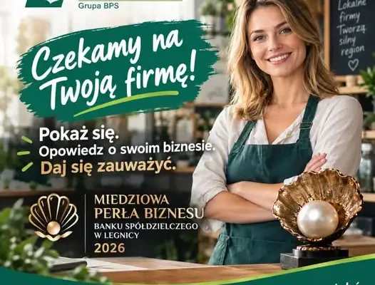 Konkurs „Miedziowa Perła Biznesu 2026” – Bank Spółdzielczy w Legnicy czeka na zgłoszenia firm