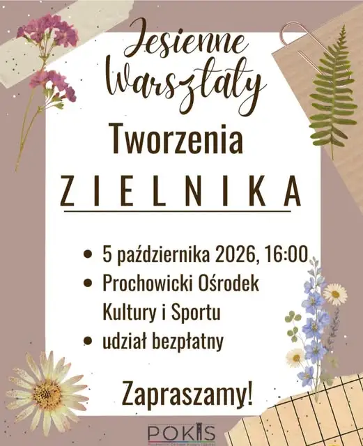 Jesienne warsztaty tworzenia zielnika w Prochowicach – zapisy trwają