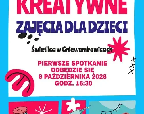 Świetlica w Gniewomirowicach zaprasza na bezpłatne zajęcia kreatywne