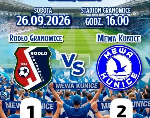 Rodło Granowice przegrywa z Mewą Kunice 1:2 w VII kolejce A Klasy