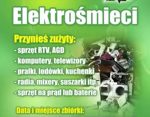 Gmina Prochowice organizuje zbiórkę elektrośmieci – bezpłatny odbiór do 17 października
