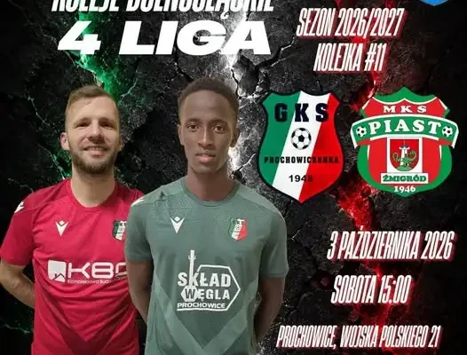 GKS Prochowiczanka zmierzy się z liderem IV ligi – Piast Żmigród przyjeżdża do Prochowic