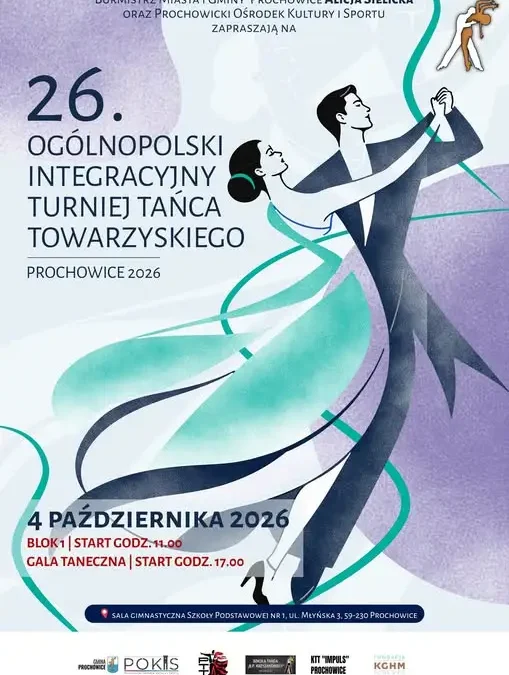 26. Ogólnopolski Turniej Tańca Towarzyskiego w Prochowicach – 4 października 2026