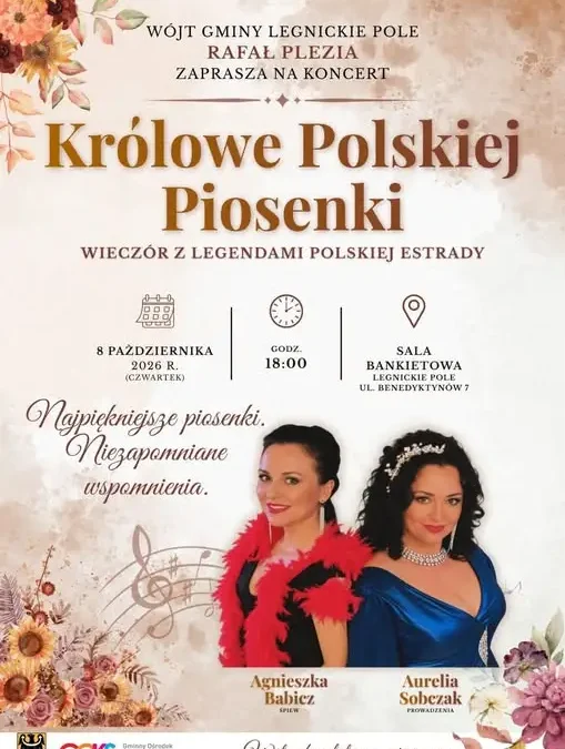 Koncert „Królowe Polskiej Piosenki” w Legnickim Polu – już w czwartek