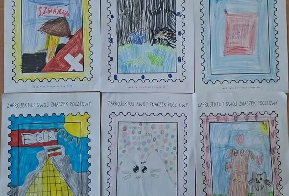 Dzień Znaczka Pocztowego w świetlicy szkolnej w Legnicy
