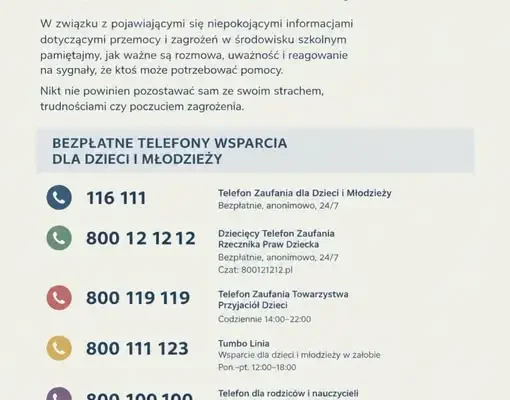 Bezpieczeństwo dzieci i młodzieży: gdzie szukać wsparcia? Ważny apel