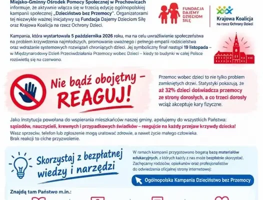 Gmina Prochowice w kampanii „Dzieciństwo bez Przemocy”