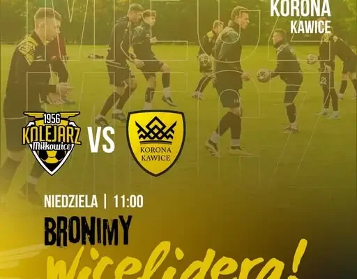 Kolejarz Miłkowice broni wicelidera. W niedzielę mecz z Koroną Kawice