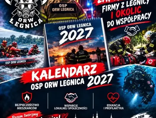 Legnica: OSP ORW szuka partnerów do strażackiego kalendarza na 2027 rok