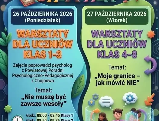 Warsztaty o emocjach i granicach – październik miesiącem zdrowia psychicznego w szkole