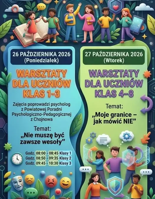 Warsztaty o emocjach i granicach – październik miesiącem zdrowia psychicznego w szkole