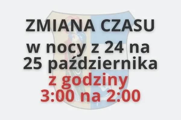 Zmiana czasu z letniego na zimowy – w nocy z 24 na 25 października cofamy zegarki