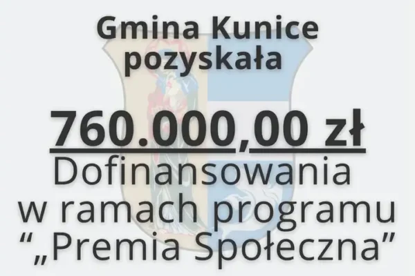 Gmina Kunice pozyskała 760 tys. zł na projekty dla dzieci i młodzieży