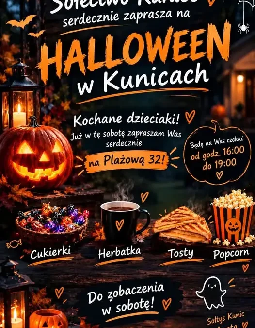 Halloween w Kunicach – zaproszenie na Plażową 32